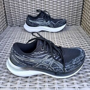 ASICS Black and White Athletic Sneakers
